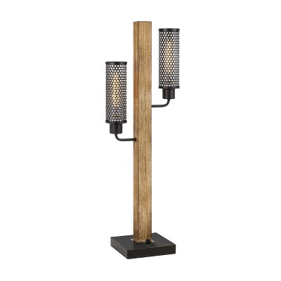 32" Wood/Metal Contemporary Table Lamp Light Oak - Cal Lighting