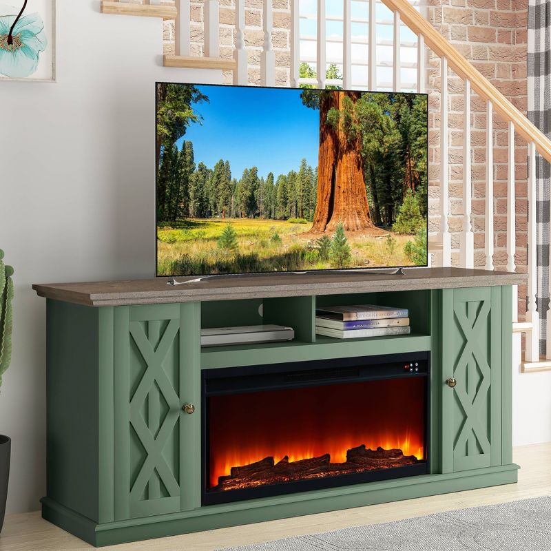 68" Freestanding Electric Fireplace TV Stand for TVs up To 78" - Festivo, 5 of 9