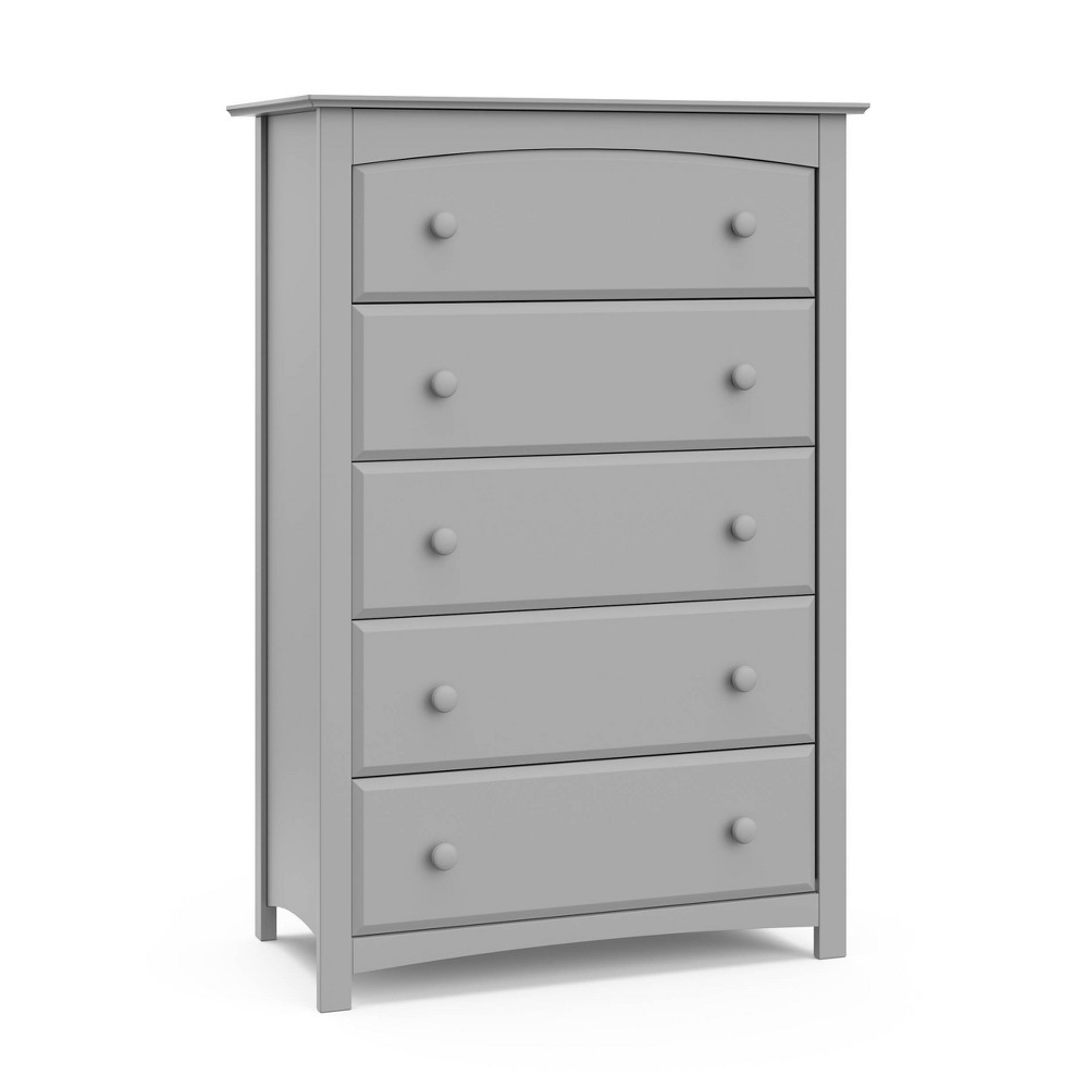 Photos - Dresser / Chests of Drawers Storkcraft Kenton 5 Drawer Dresser with Interlocking Drawers - Pebble Gray