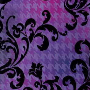 purple houndstooth