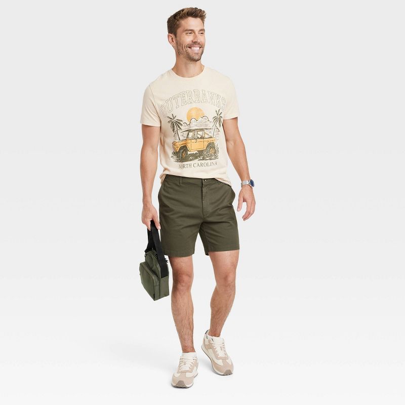 Men's Every Wear 7" Slim Fit Flat Front Chino Shorts - Goodfellow & Co™, 4 of 5