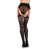 Memoi Women's Secret Garden Suspender 30 Denier Sheer Pantyhose - 3 of 4