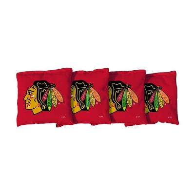 NHL Chicago Blackhawks Corn-Filled Cornhole Bags Red - 4pk