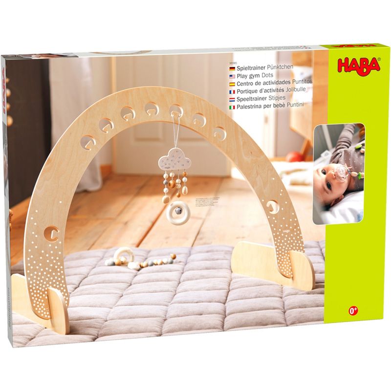 HABA Dots Play Gym - Space Saving Natural Wooden Arch for Dangling Elements, 5 of 6