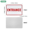 Unique Bargains Aluminum Reflective Rust Free Waterproof Entrance Sign 2 Pcs - 2 of 4