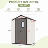 YARDSIGHT Outdoor Storage Shed With Lockable Doors, Metal Frame, Wind & Snow Resistant For Backyard Use - 2 of 4