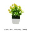 Unique Bargains Realistic Artificial Plants Eucalyptus & Lotus Arrangement Plastic 2.95"x2.95"x7.48" 1 Pcs - 3 of 4
