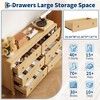 7 Drawer Dresser, Modern Chest of Drawer w/Metal Handle, Wood Storage Chest of Drawers Organizer for Bedroom, Living Room, Hallway, Entryway - 4 of 4