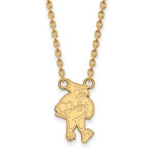 Black Bow Jewelry 10k Yellow Gold Iowa State Cyclones NCAA Necklace 18 Inch - 1 of 4