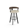 Amisco Lars Upholstered Barstool Cream/Black - image 4 of 4