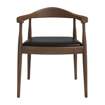 Vynxaria Black Mid-Century Dining Chairs for Versatile Spaces