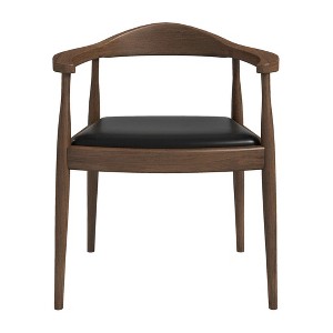 Vynxaria Black Mid-Century Dining Chairs for Versatile Spaces - 1 of 4