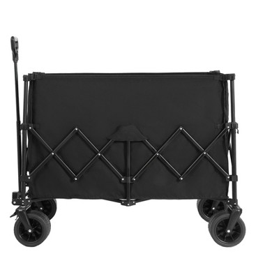 Beach Wagon,Collapsible Wagon 220lbs Heavy Duty 300L Folding Utility Garden Cart with Big All-Terrain Beach Wheels
