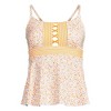 Lands' End Women's Lace-up Flutter Tankini Swimsuit Top - 3 of 4