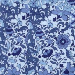 french blue patched paisley