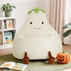 JIONJOY 31" Eggplant-Shaped Toddler Chair - Soft Plush Kids Sofa with Washable Cover, Ages 4-12 - 3 of 4