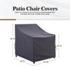 Maggift Plant Covers, Outdoor Swivel Lounge Chair Cover 2 Pack, Waterproof High Wind Resistant Anti-Fading, Gray 36"*34"*36" - 4 of 4