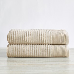 Cotton Absorbent Textured Towel Set - Great Bay Home - 1 of 4