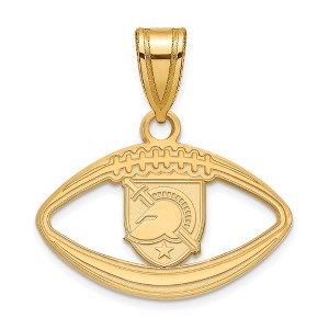 Black Bow Jewelry 14k Yellow Gold Plated Sterling Silver U.S. Military Academy Black Knights NCAA Pendant - 1 of 3