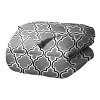 Modern Trellis Geometric Wrinkle-Resistant Down Alternative 3-Piece Comforter Set by Blue Nile Mills - 2 of 4