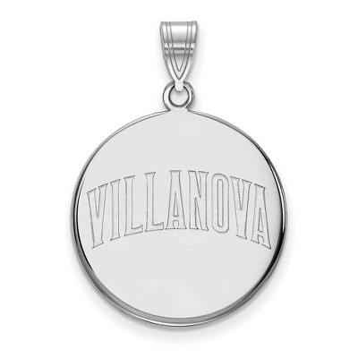 Black Bow Jewelry 10k White Gold Villanova Wildcats NCAA Large Pendant