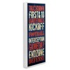 Stupell Industries Rustic Football Phrases, 13" x 30" - 3 of 4