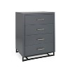 GDFStudio Borah Contemporary Faux Wood 4 Drawer Dresser - 4 of 4