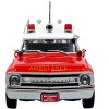 1969 Chevrolet C-10 Ambulance "Baltimore City Fire Department" White and Red "5 Alarm" 1/50 Diecast Model by Iconic Replicas - 4 of 4