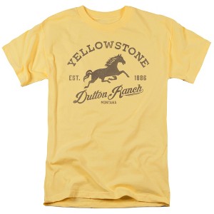 Yellowstone Dutton Ranch Horse Adult T-Shirt Banana - 1 of 4