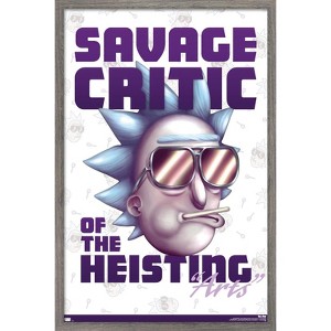 Trends International Rick And Morty - Savage Critic Framed Wall Poster Prints - 1 of 4