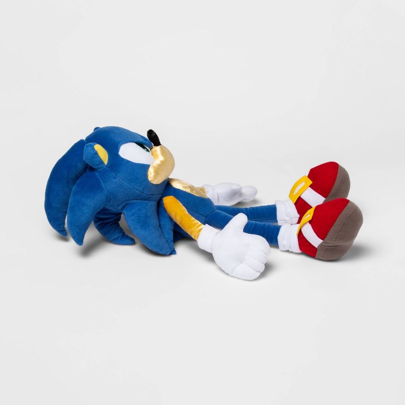 Sonic the Hedgehog Speed Unlimited Accent Kids&#39; Pillow Buddy Blue/Yellow, 3 of 11