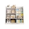 Alilang 35.50 Inch Kids' Multi-Tier Storage Organizer with Bookshelf and Display Pockets - White - 4 of 4
