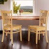 FurniFact,Elegant Wooden Dining Chairs Set of 2 Sturdy Kitchen and Dining Chairs - 2 of 4