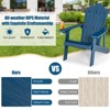 Infans Adirondack Chair HIPS Adirondack Chair w/Cup Holder & Cushion Navy - 4 of 4