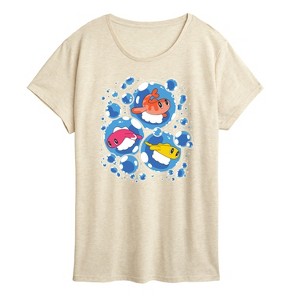 Women's - Pokémon - Tatsugiri Bubbles Short Sleeve Graphic T-Shirt - 1 of 3