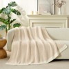 Snuggle Sac Reversible Waffle Knit Throw Blanket Cozy Microfiber Throw - 4 of 4