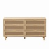 Bella Depot 59.06‘’W 6-Drawers Storage Cabinet Rattan,for Bedroom,Living Room - 4 of 4