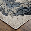 Micah Modern Abstract Ivory/Black/Taupe Area Rug - 3 of 4
