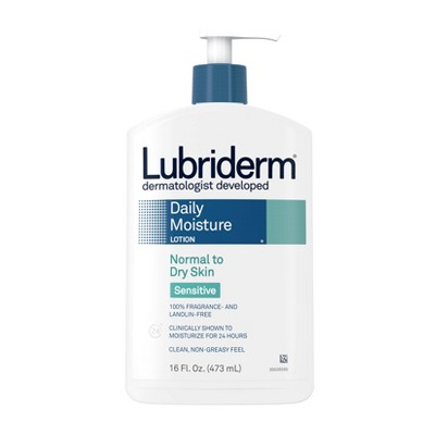 Unscented Lubriderm Daily Moisture Body Lotion for Sensitive Skin - 16 fl oz