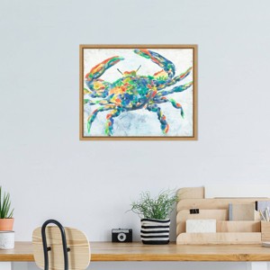 Amanti Art Rainbow Crab II by June Erica Vess Framed Wall Art Print - 1 of 4