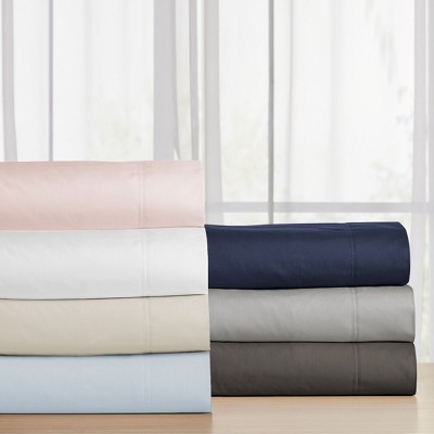 Navy Organic Cotton Hypoallergenic Standard Pillowcase Set