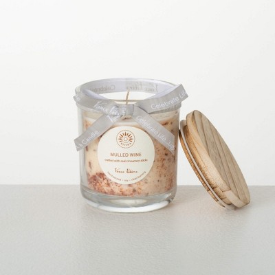 Vance Kitira Mulled Wine Scented Soy Wax 4.25" Jar Candle