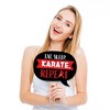 Big Dot of Happiness Funny Karate Master - Martial Arts Birthday Party Photo Booth Props Kit - 10 Piece - 2 of 4