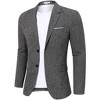 Men's Two - Button Single Blazer, Stylish and Versatile Suit Jacket for Formal and Casual Occasions - 4 of 4