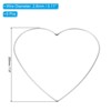 Unique Bargains Metal DIY Macrame Supplies Heart Shape Dream Catcher Rings - 2 of 4