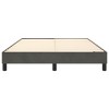 vidaXL Bed Frame Platform Bed Mattress Foundation Bedroom Furniture Velvet - Dark Gray Full 9.8" - 4 of 4