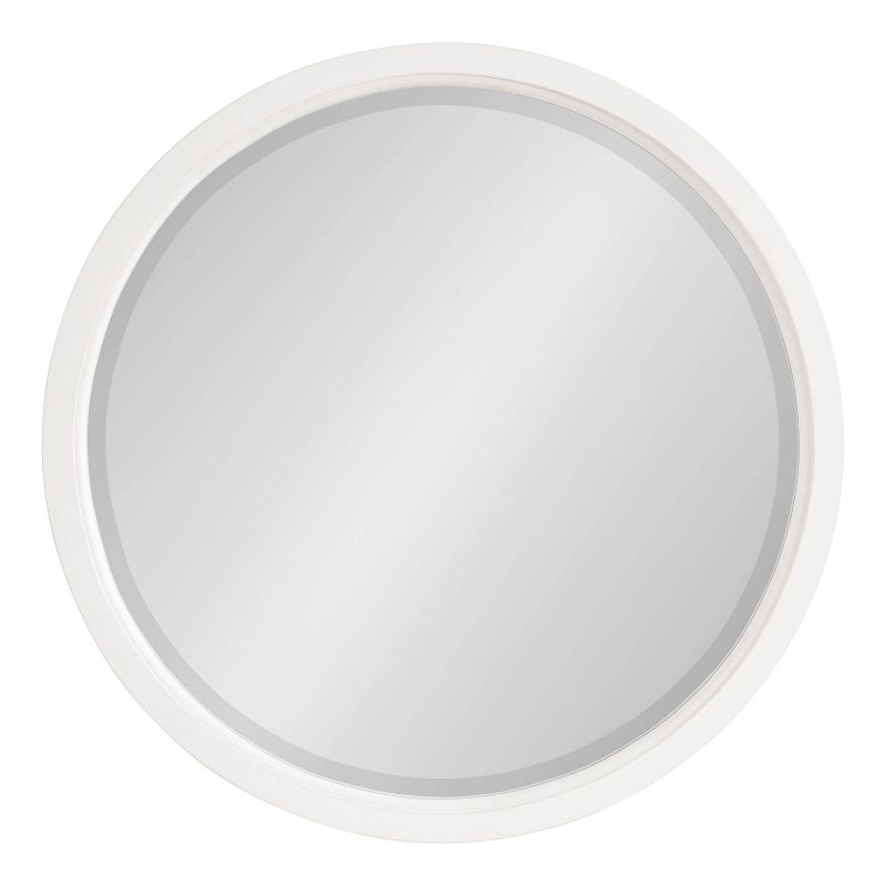 18&#34; x 18&#34; Hogan Round Framed Decorative Wall Mirror White - Kate &#38; Laurel All Things Decor, 3 of 9