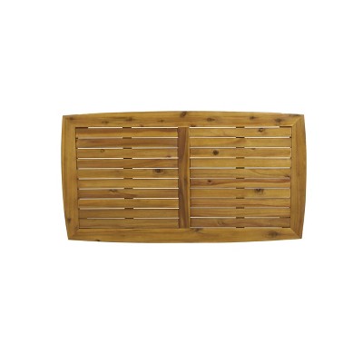 Solano Teak Finish Acacia Wood Outdoor Coffee Table