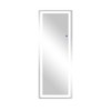MAYEERTY Full Length Rectangle Corner Aluminum Alloy Mirror with Stand for Living Room Bedroom Silver - 3 of 4