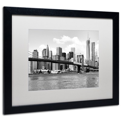 Trademark Fine Art -Philippe Hugonnard 'View of Manhattan' Matted Framed Art